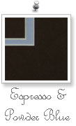 Espresso / Powder Blue