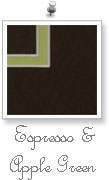 Espresso / Apple Green